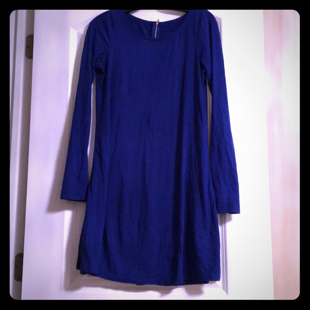 Express Royal Blue Trapeze Dress